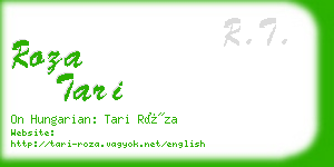 roza tari business card